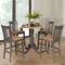 International Concepts Round 42 in W, 42 in L, 35.5 in H, Wood, Hickory/Washed Coal K45-42DPT-S102-4 - alternate 2